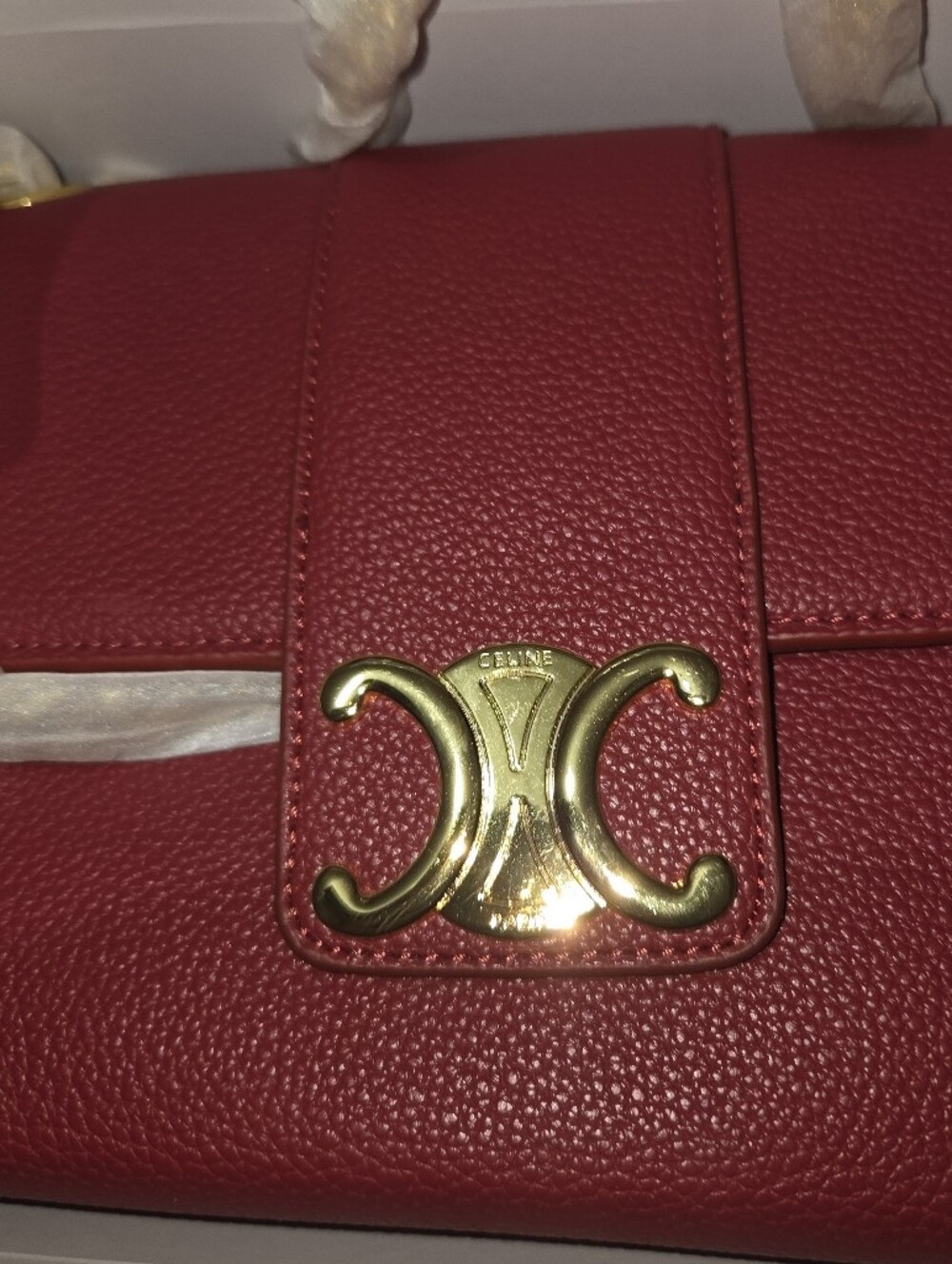Women's Red Crossbody Bag With Box